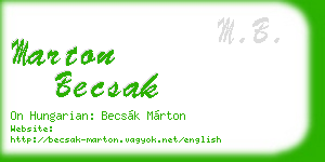marton becsak business card
